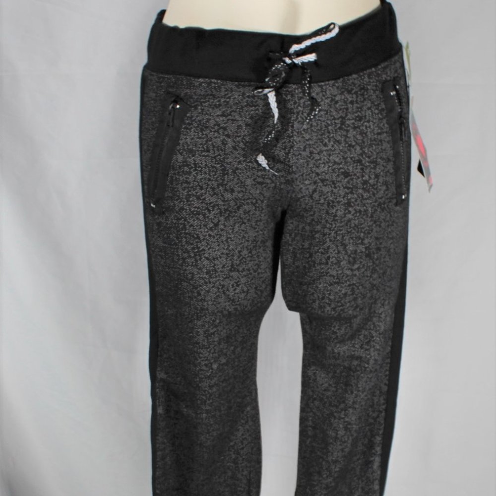 NWT Thrill Brand Gunmetal Gray Heathered Joggers JRS Large Athletic Sweatpants